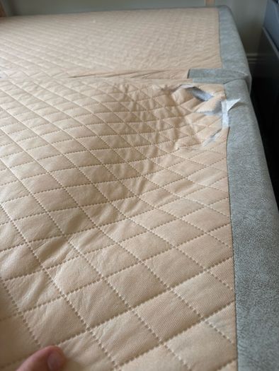 king size bed frame and headboard - read description.