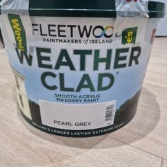 10 litre Fleetwood masonry paint Pearl Grey
