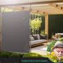 100 x 310cm Vertical Awning for Outdoors, Extendable & Opaque | Vertical Awning with Hand Crank, No Drilling Required | Balcony Privacy Screen & Wind Protection for Garden & Terrace, Waterproof Image 5