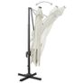 Cantilever Umbrella with Pole and LED Lights Sand 300 cm Image 7