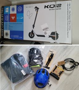 E-Scooter + accessories (unopened box)