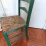 Sugan Chair painted in dark green Image 4