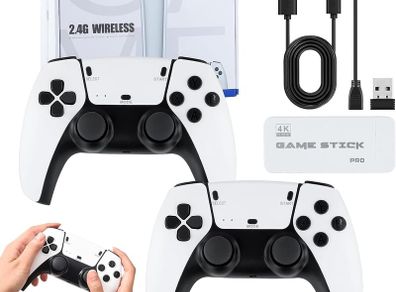 2.4G Dual Wireless Controllers Games Console Video Game Stick TV 4K HDMI Output