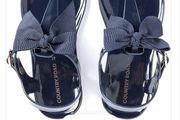 Country Road Navy Bow Jelly girls sandals with bow EUR 18/UK 2 EUC