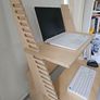 Adjustable Standing Desk Converter / Wooden Desk Riser (Birch Plywood) Image 3