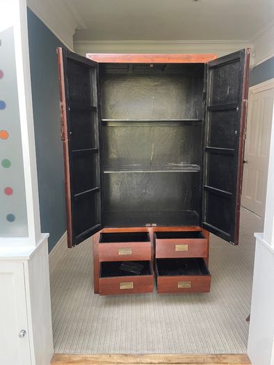 Solid Wood Double Wardrobe with Drawers- 2nd hand