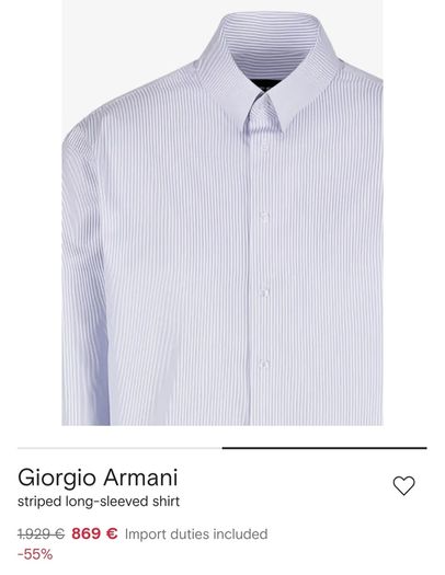 Giorgio Armani luxury shirt