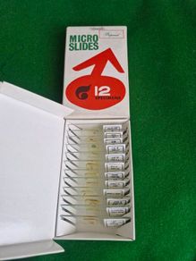 Vintage 1970's. Student Microscope Slide Sets