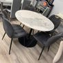 Rectangle or Round Dining Table With 4 Chairs Image 4