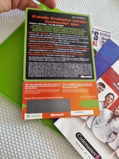 England International Football 2004 Edition Xbox Original Games Original
