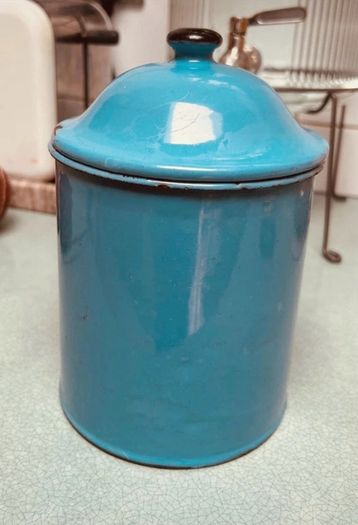 Vintage Enamel Tin