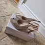Gold diamonte peeptoe sandal Image 2