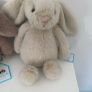 New Jellycat Set Of 3 Flufflet Oat Fawn & Wheat Bunnys Image 4