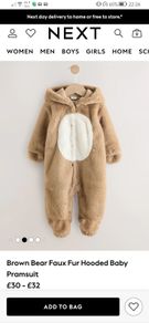 NEXT Baby Pram Suit - (6-9month) -Brand new