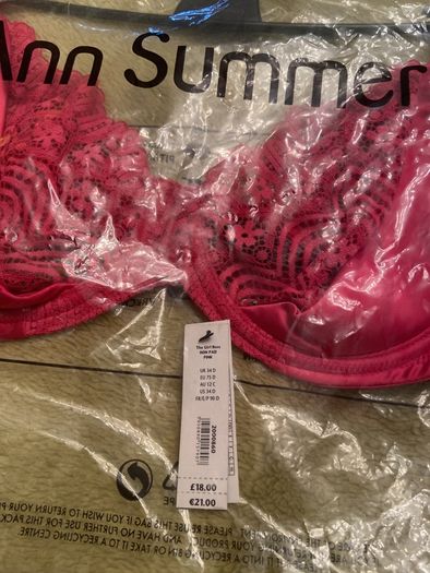 Ann Summers non pad bra New size 34D