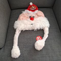 Christmas novelty santa hat.