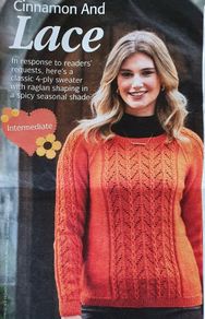 New - A Knitting Pattern  - A Lovely Sweater with Raglan Shaping - E