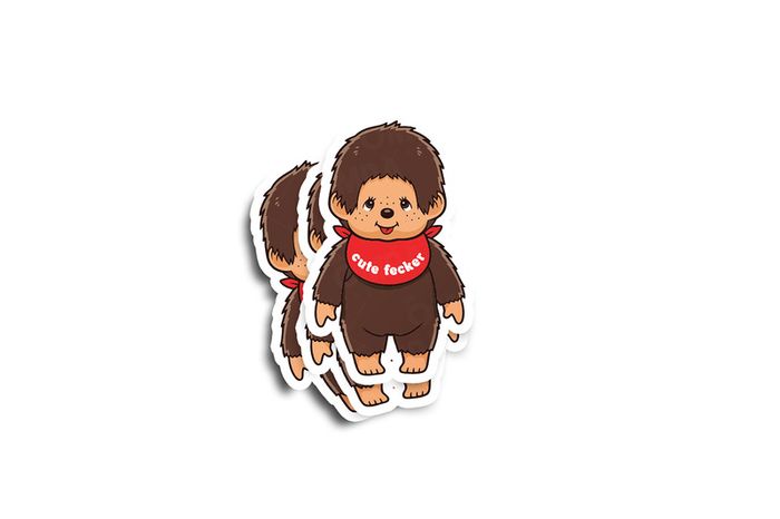 Monchhichi Glossy Sticker 3-Pack