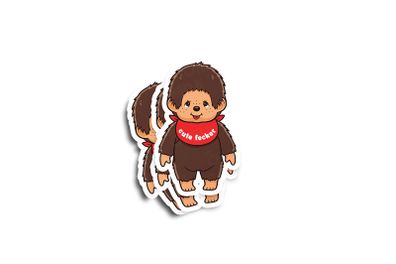 Monchhichi Glossy Sticker 3-Pack