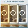 LED Bathroom Mirror Bright Makeup Cosmetic Image 9
