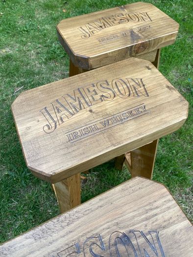 Hand Made Custom Built Home Bar Garden Stools