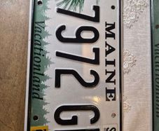 Vintage License Plate