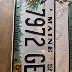 Vintage License Plate