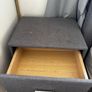 Double Bedframe & matching side drawers - Dark Grey Image 2