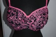 Bikini padded underwired bra Gorgeous Debenhams size UK36G EU80G Postage included