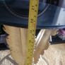 unusual gold palm leaf mirror top table Image 9