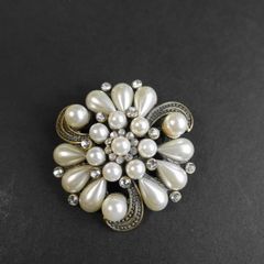 Pearl Diamond Brooch