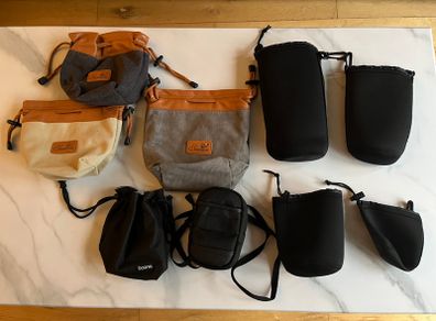 Camera and lens bags and pouches