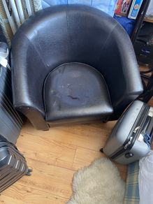 Leather Armchair x2