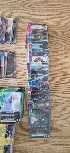 Gundam TCG cards and assemble kits