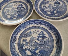 3 Side Plates Ironstone Biltons England