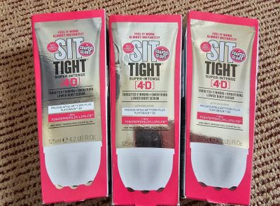 Brand New Soap & Glory Sit Tight Super Intense 4D Targeted Firming and Smoothing Lower Body Serum 125ml