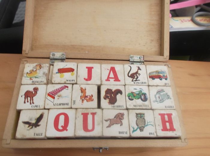 Lovely Vintage Game in Wooden Box