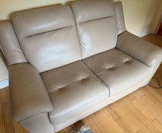 Cream leather couches for sale