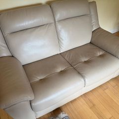 Cream leather couches for sale
