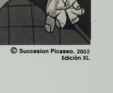 Vintage Pablo Picasso Guernica Ceramic Wall Hanging Tile