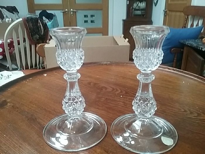 Cut Glass Candlesticks