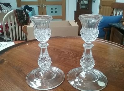 Cut Glass Candlesticks