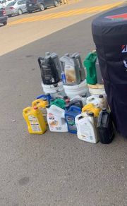 100 liters used engine oil