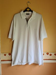 mens AQUASCUTUM polo t shirt white Size XL extra large