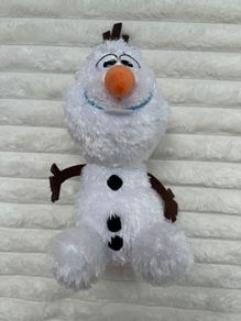 Disney Frozen Glitter Olaf Plush Used PLease see pictures