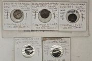 Swedish Livonia Occupied Riga 1632-1654 5 Coin Lot Queen Christina of Sweden