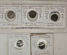 Swedish Livonia Occupied Riga 1632-1654 5 Coin Lot Queen Christina of Sweden