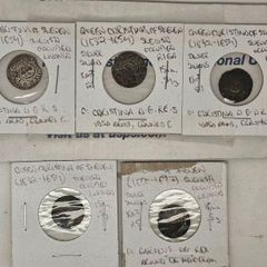 Swedish Livonia Occupied Riga 1632-1654 5 Coin Lot Queen Christina of Sweden