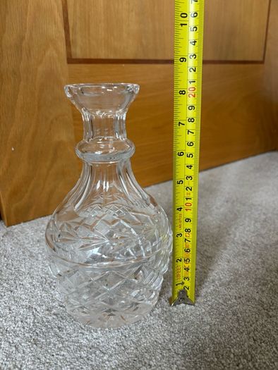 Vintage Waterford Crystal Decanter: Glendore Pattern, Laurel Leaf