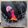 2x Nikki Monaghan mini acrylic original paintings Image 3
